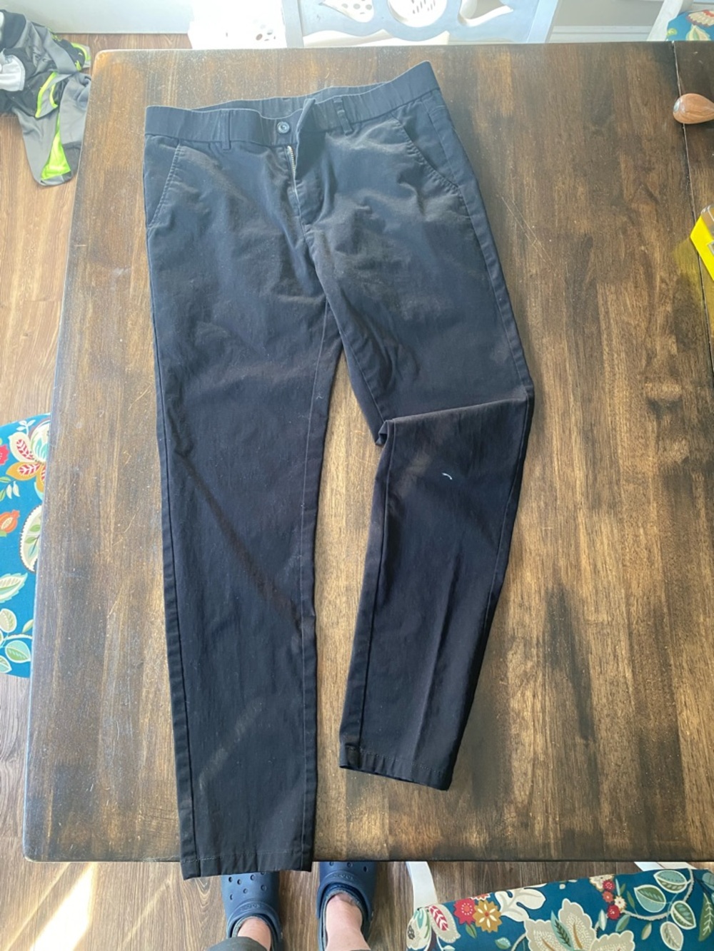 Men's Classic Black Chino Pants